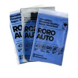 Roro Auto Alpler Mavi Mikrofiber Yıkama & Kurulama Seti Yıkama Eldiveni Cam Bezi Kurulama Havlusu