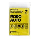 Roro Auto Everest Çift taraflı Mikrofiber Araç Kurulama Bezi & Oto Yıkama Havlusu 50x70 Sarı