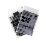 Roro Auto Olimpos Mikrofiber Oto Cam Bezi 50X70 Gri & Gri Araba Yıkama Eldiven Seti