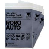 Roro Auto Süper Emici Mikrofiber Oto Kurulama Havlusu 50X70 Çizmez 440 Gsm 3'lü Paket (Gri)