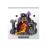RoRoToys Manyetik Küp Blok volkan ve maden Temalı Yapı Taşı 100 Parça