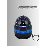 Rory Döner Galaxy Projektör Gece Lambası – Ay ve Yıldız Işıklı Atmosfer Lamba, USB Bağlantılı