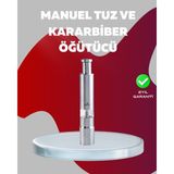 Rory Ergonomik Tasarımlı, Nem Geçirmez Kapaklı Baharat Öğütücü - Beyaz