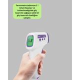 Rory Kızılötesi Temassız Ateş Ölçer LCD Ekranlı Hassas Termometre - Beyaz
