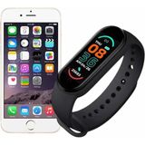 Rory M6 Akıllı Bileklik Siyah Adımsayar Spor Takibi Android ve Ios Uyumlu - Standart - Dijital