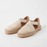 Rosa Bej Triko Espadril Ayakkabı Ayakkabı