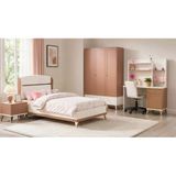 Rosa Genç Odası (3 Kapılı Dolap+Karyola 100X200+Komodin+Çalışma Masası Ve Üst Ünite+Kitaplık+Şifonyer+Ayna Makyaj Masa)