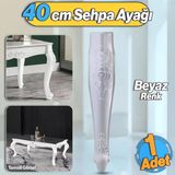 Rosa Plastik Sehpa Ayağı 40 Cm Beyaz Renk Orta Ayak Zigon Sehpa Mobilya Masa Ayakları Beyaz 1 Adet