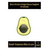 Rosa Sipresso Özel Üretim Doğal Nane Sağlıklı Avokado Tasarımlı Kedi Yalama Topu 6 cm