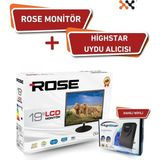 Rose 19" 49 Ekran 12V Full Hd Karavan - Tekne - Yat LCD Monitör Tv ve Highstar Dahili Wifili Uydu Alıcısı - 0,03 ms - 100 Hz