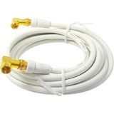 Rose 3 Metre 2x 90DERECE Gold F Konnektörlü Uydu Anten Kablosu