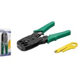 Rose 3’lü Sıkma Pensesi RJ45 ve RJ11 Bağlantı Araçları Seti - Seçenek 1 - Mercan