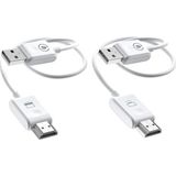 Rose 50METRE HDMI Wireless Transmitter Kablosuz HDMI Görüntü ve Ses Aktarıcı - Beyaz