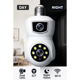 Rose Ahd-30125 Akıllı Smart Ampül Kamera 360° Gece&Gündüz Güvenlik Çift Kameralı