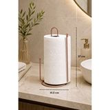 Rose Ayraçlı Kağıt Havluluk Rulo Havluluk Peçetelik 25 Cm Paslanmaz Metal Çok Renkli