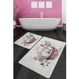 Rose Basket Banyo Halısı Djt 2li Set
