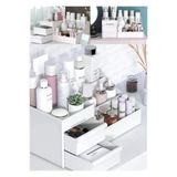 Rose Çekmeceli Makyaj Organizer Katlı Kozmetik Parfüm Krem Serum Oje Düzenleyici