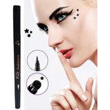 Rose Çift Taraflı Yıldız Desenli Kalem Eyeliner - Siyah