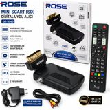 Rose Dr-5040 Mini Scart (Sd) Dijital Uydu Alıcısı | 4000 Kanal | Türksat Güncelleme | Merkezi Sistem Uyumlu | 360° Döner Scart Başlık