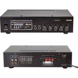 Rose FR-2001W 80WATT 2 Mikrofon Girişli Mp3+ Bluetooth+Sd Kart+Kumandalı Trafolu Anfi