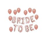 Rose Gold Bride To Be Folyo 10'lu Balon Seti 16"inç 40 cm
