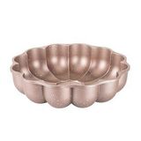 Rose Gold Granit Döküm Papatya Şekilli Dilimli Tart Kalıbı 26cm