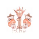 Rose Gold Kral Taç Doğum Günü Set, 1