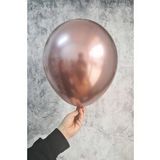 Rose Gold Krom Balon Aynalı Balon 10lu