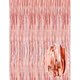 Rose Gold Püsküllü Kapı Perdesi - Parti, Bekarlığa Veda, Doğum Günü 1X2 M Mirsm0010k-E218-Rg