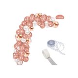 Rose Gold Renkli Konfeti Lateks Balon Parti Için Set