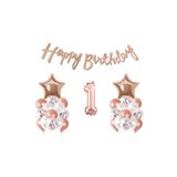 Rose Golddoğum Günü Yaş Balon Set, 1