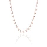 Rose Gümüş Pullu 40 Cm Choker Kolye 6940