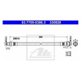 Rose Mercedes W202>204 W210 SPR906 Fren Hortumu Ön - - ATE_83770503863
