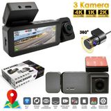 Rose Mr-46 Wifi Araç Içi 3 Kamera Gps'li Dvr LED Ekran Gece Renkli Sesli 4k+2k+1k