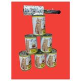 Rose Petty Kedi Konserve Maması 4x6 2 kg Pate Tavuk (Chıcken) Yaş Mama 1 Ad 60 Yaprak Tüy Toplama Hediyeli