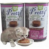 Rose Pretty Yavru Kedi Konserve Mama Kuzu Etli 400 gr x 2 Ad =800 gr Pate