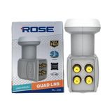 Rose Quad Lnb 400 Model 4'lü Lnb Beyaz Renk Düşük Gürültü Teknolojisi ile Yüksek Performans