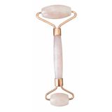 Rose Quartz Yüz Masaj Rulosu, Doğal Taş Cilt Bakım Aleti, Göz Altı Morluk Karşıtı, Cilt Tonu Eşitleyici, Şişlik Giderici Roller