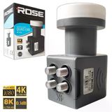 Rose Rh-400 0.1Db Quad 4 Çıkışlı Lnb Yüksek Performanslı Dayanıklı Tasarım