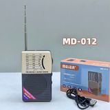 Rose Şarjlı Cep Radyosu - Fm Radyo, Deprem Radyosu Taşınabilir Küçük Radyo MD-012 - Altın