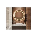 Rose Tasarım 60 Çap Led'li Kumlamali Lavabo & Banyo Aynasi