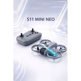 Rose Teknoloji S11 Mini Neo Headless Modlu Optik Akış Sabitleme LED Işıklı 2 Bataryalı Engelden Kaçınma Özellikli Drone - Gri