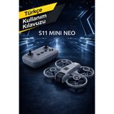 ROSE TEKNOLOJİ S11 MİNİ NEO KAMERALI ÇİFT BATARYALI HEADLESS MOD OPTİK AKIŞ LEDLİ VE UYGULAMA KONTROLLÜ DRONE