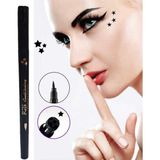 Rose Yıldızlı Eyeliner (Çift Uçlu - Baskılı Eyeliner) - siyah