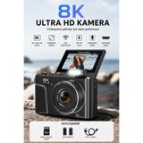 RoseandRoses UltraPix 8K HD Vlog Selfie Ekran Video Foto Kamera (Siyah)
