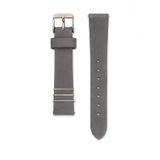 Rosefield WEGRS.S142 Koyu Gri 16 mm Deri Kayış