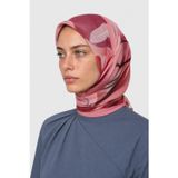 Roselle Desen Hebei İpek Eşarp Pembe