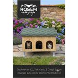 rosem ahsap Rosem Ahşap 3 lü Kedi Evi