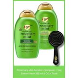 Rosemary Mint Arındırıcı Şampuan + Saç Bakım Kremi 385 ml & Ogx Tarak