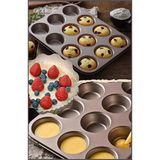 Rosemor Muffin Kalıbı 12'li Kek Pasta Kurabiye Cupcake Lüx Muffin Kalıbı Kek Çörek Fırın Kapsülü